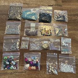 Mixed Bead and Jewelry Supply Lot - Multi Color