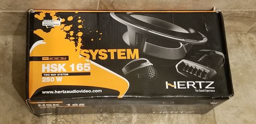 Brand New (High End) Hertz 6.5" Hi Energy Component Speaker Set (Mids,Tweets,& Crossovers)