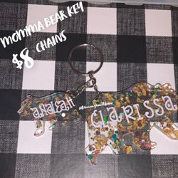 momma bear key chains