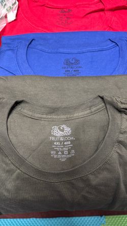 4XL Fruit of the loom men’s cotton T-shirt
