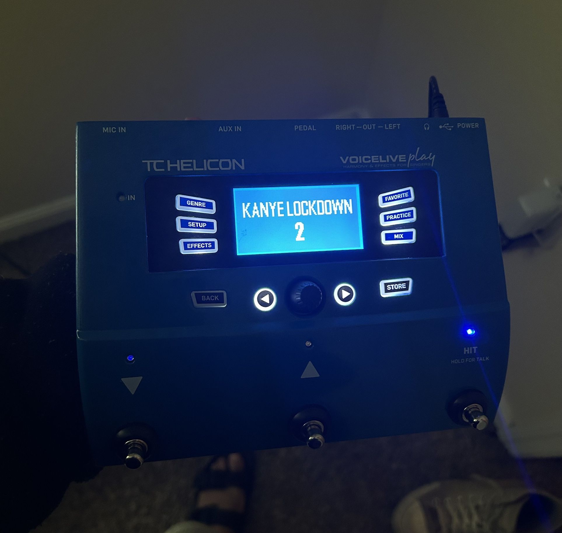 Autotune Pedal (TC-Helicon Voice LivePlay)