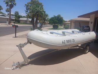 🚤 2024 SATURN 15' INFLATABLE WITH TRAILER & 15HP MERCURY MOTOR AND PACKAGE