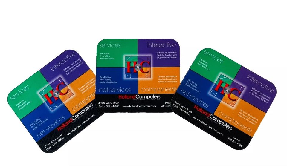 Set Of 3 Holland Computer Mouse Pads. Durable.