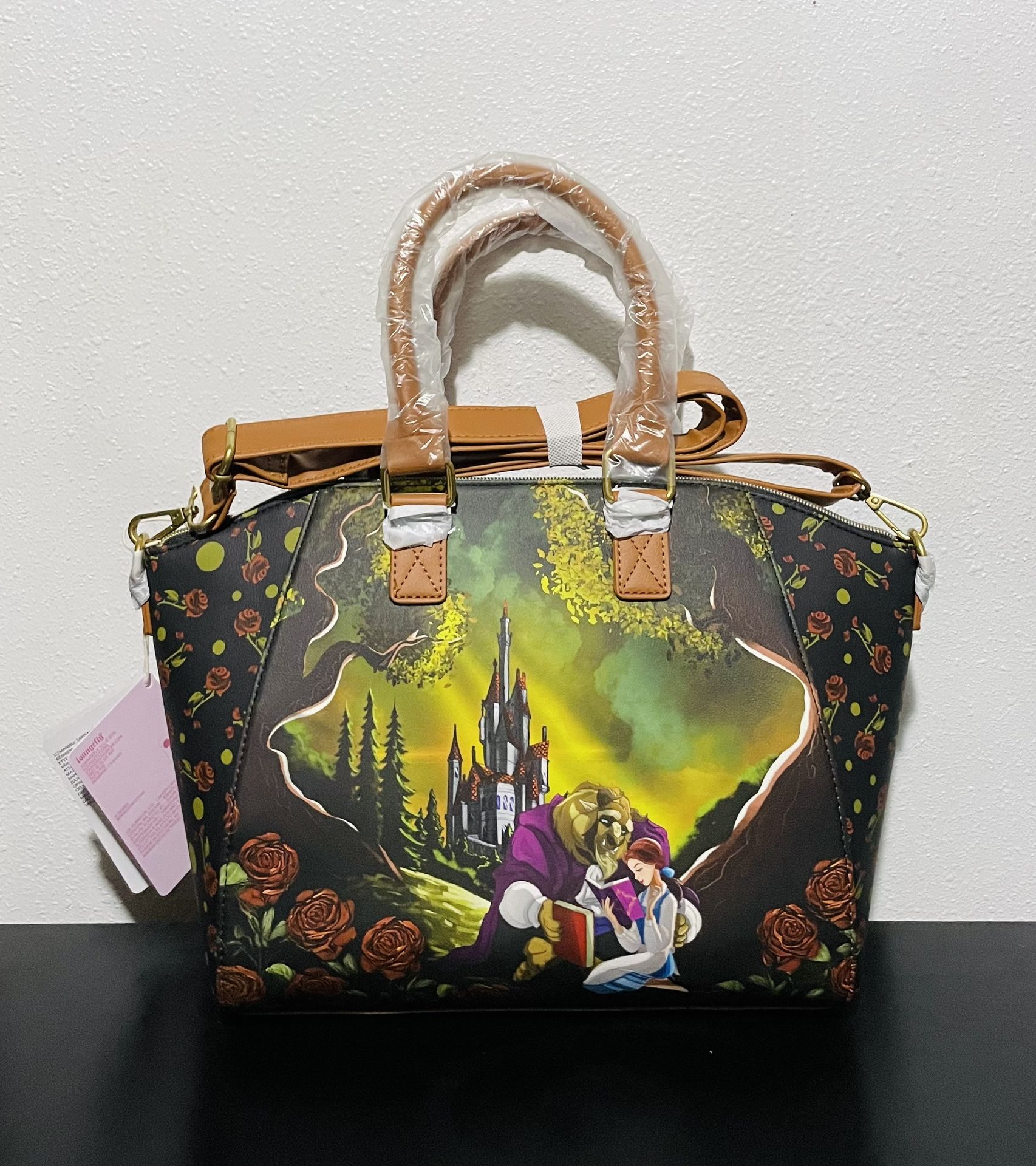 Loungefly Disney Beauty And The Beast Castle Satchel Bag