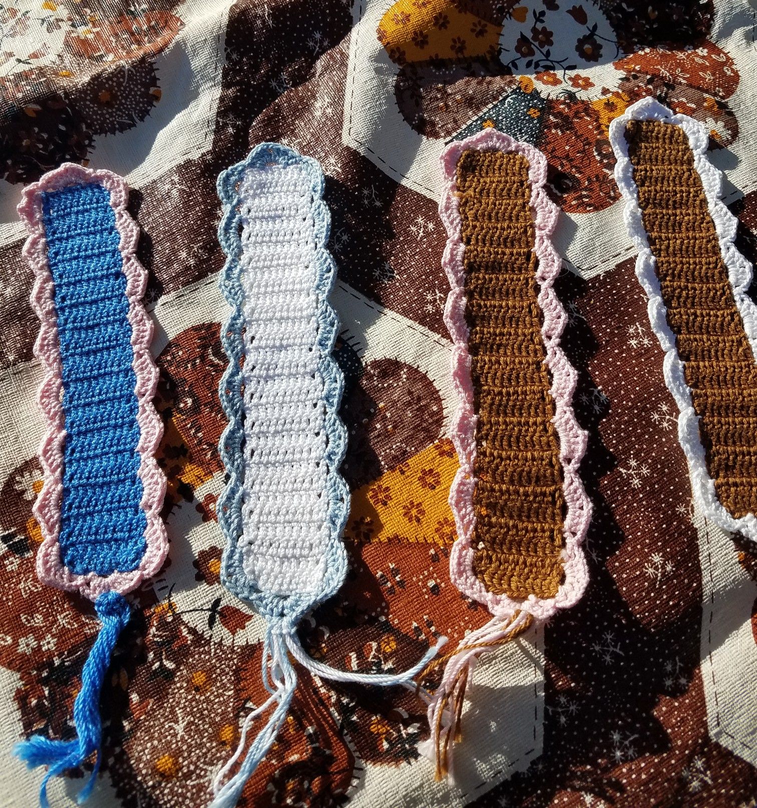 Hand crochet book marks for gifts
