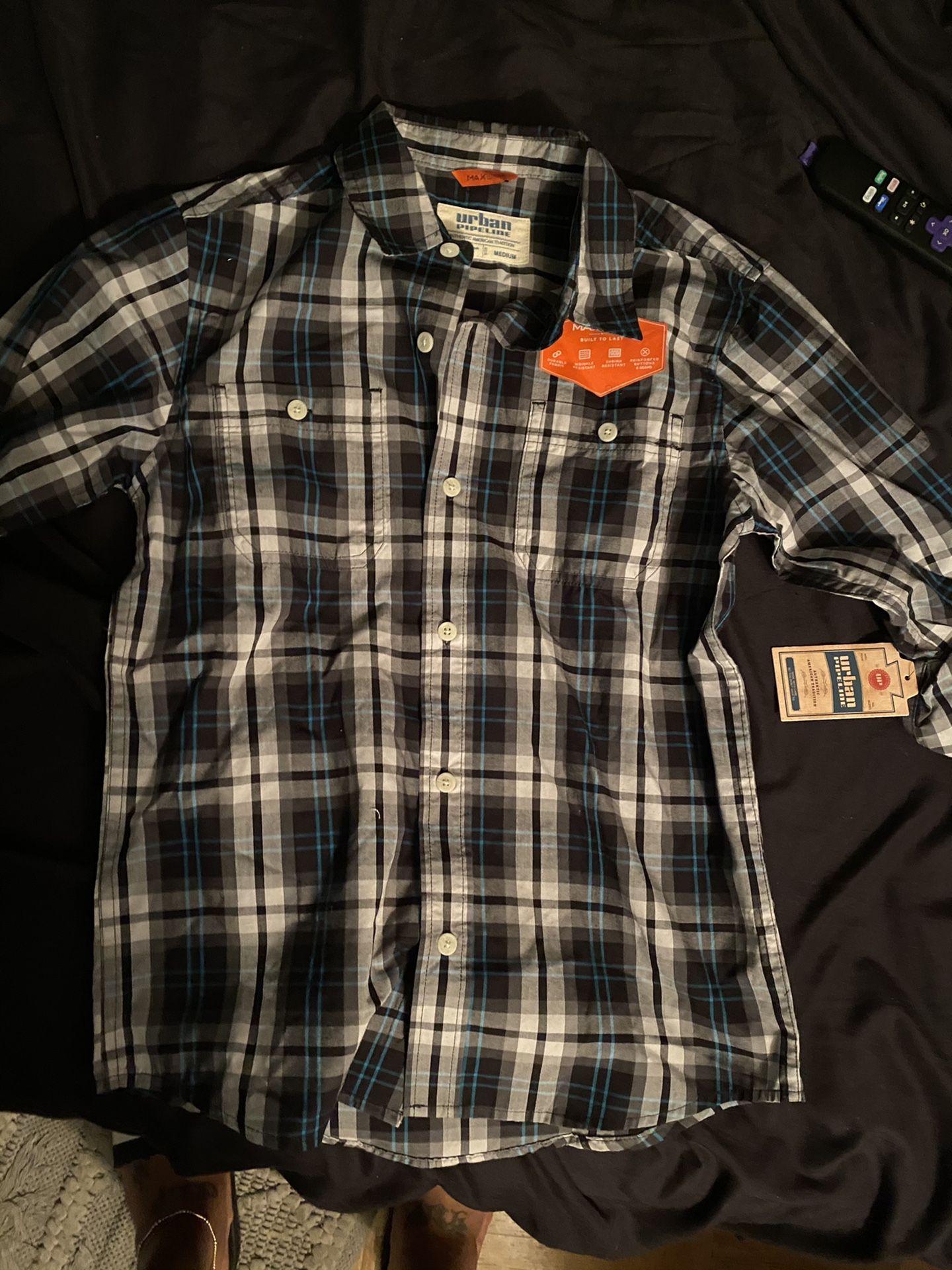 Boys 10/12 button up shirts