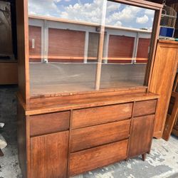Vintage China Cabinet Hutch