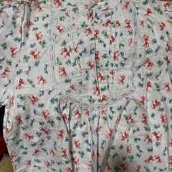 Flannel Nightgown —Size Small