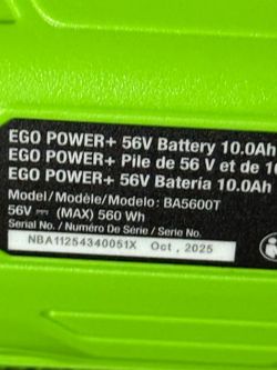 Ego 10 amp battery brand new