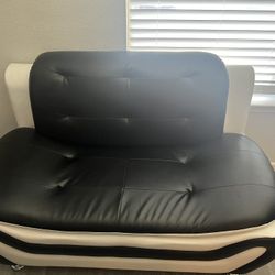 Leather Love Seat Sofa