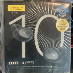 Jabra Elite 10 Gen 2 Dolby Atmos Noise Cancelling Wireless In-ear Headphones New