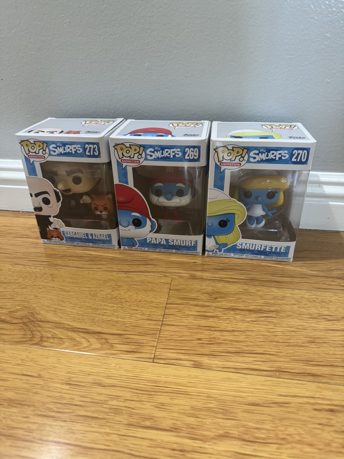 Funko Pop! The Smurfs - Gargamel & Azrael #273, Papa Smurf #269, Smurfette #270