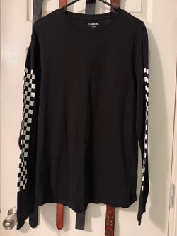 Black and white checkered long sleeve