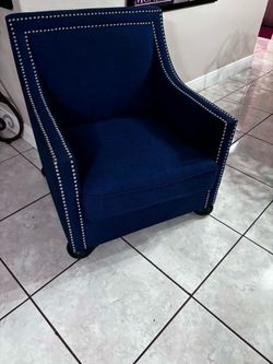 Accent Emery Blue Chair- Good Condition