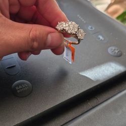 Forever Grown Diamonds Three Stone Ring 