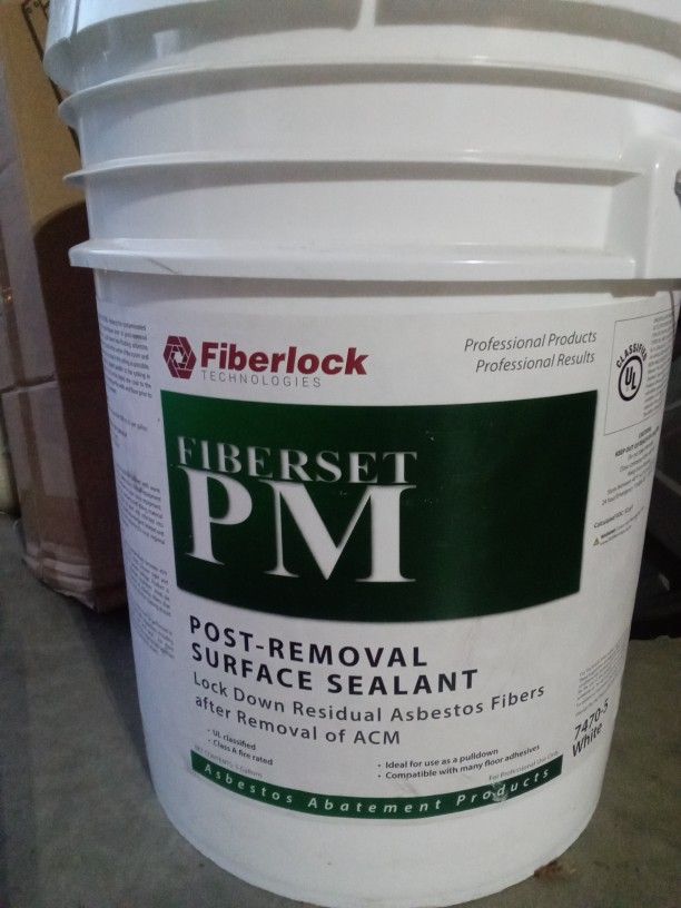 Fiberlock Fiberset PM Sealant, 5 Gallons Unopened