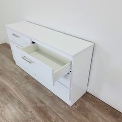 Cómoda Blanca Glossy Sin Espejo // Dresser Glossy White