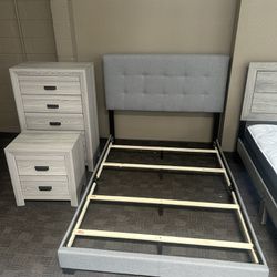 Grey Full Size Bedroom Set 