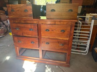 Solid teak dresser