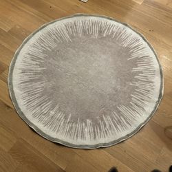 Round Sunburst Area Rug — Great condition
