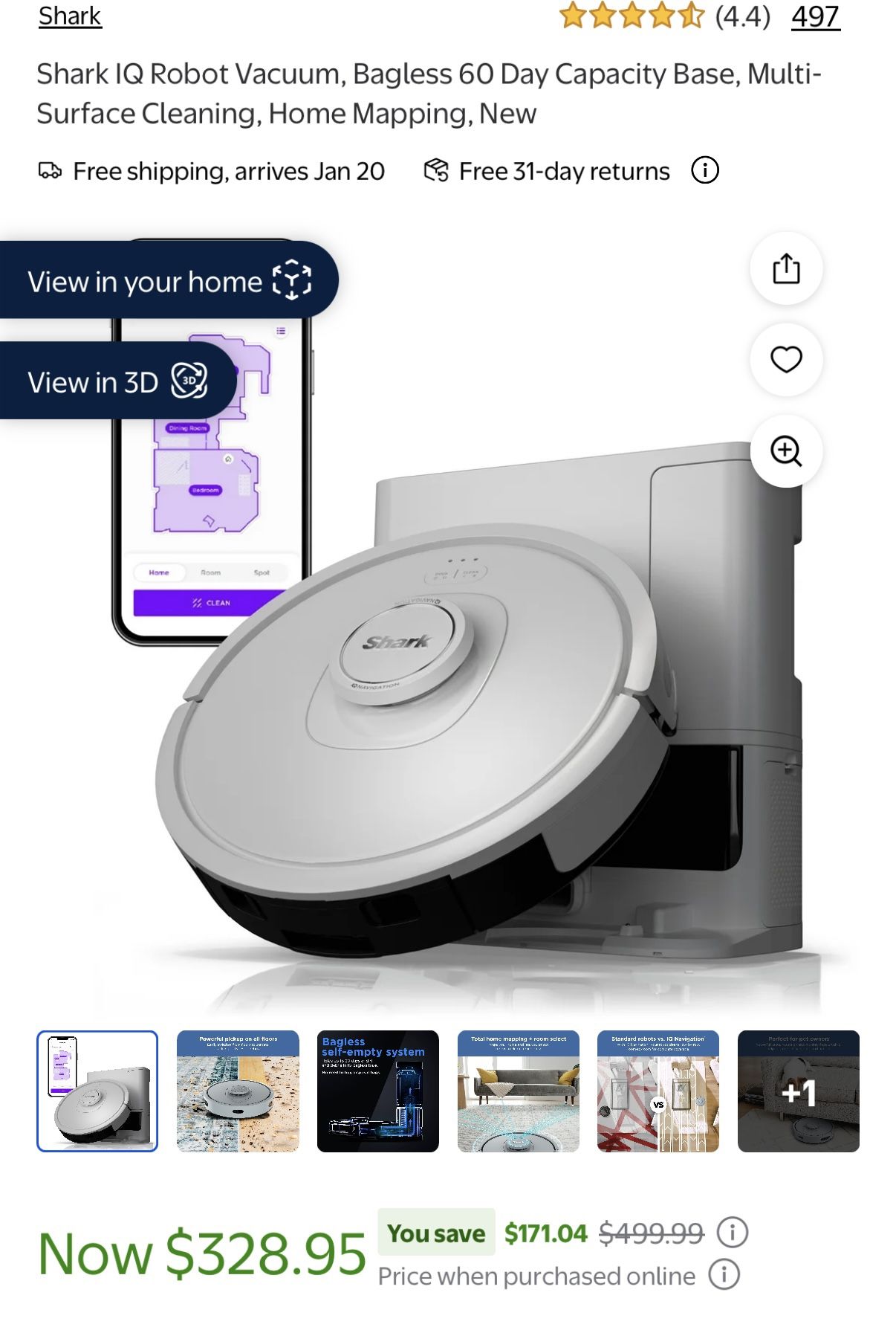 Shark IQ Robot Vacuum - NEW
