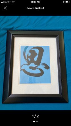 “Thoughtful” framed art