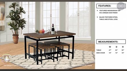 Table and four stools