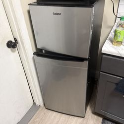 Gray & Black Freshly New  Galanz, Refrigerator 