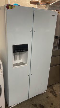 New Whirlpool Counter Depth Side-By-Side Refrigerator White