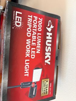 Husky 7000 Lumen Portable LED Tripod Work Light