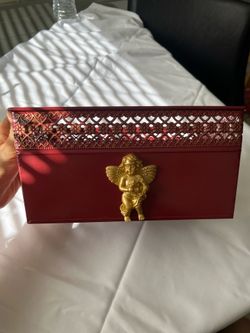 Red cherub basket