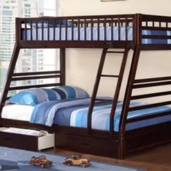 🛏️ New Twin Bunk Beds with Storage Drawers
