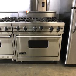 Viking 36”Wide Gas Range Stove In Stainless Steel 