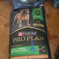 Purina Pro Plan Shredded Blend Chicken and Rice Formula with Guaranteed Live Probiotics Small Breed Dog Food, 34 lbs