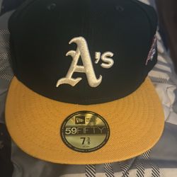 A's hat  1989 world series patch