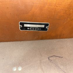 Older Sewing Machine. Beautiful Cabinet And Chair Set