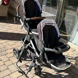 Mockingbird Double Stroller W/ Car seat Adapter