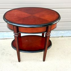 Beautiful Bombay Cherry Colored Solid Wood Side Accent Entry Table