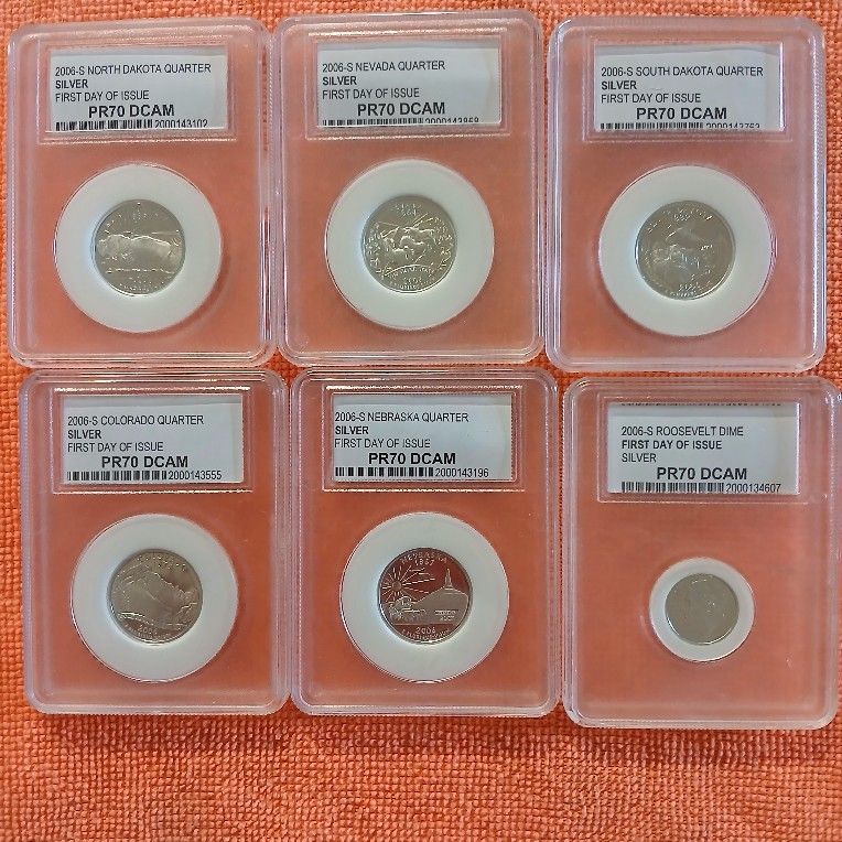 2006-S SILVER STATE PROOF70 QUARTERS