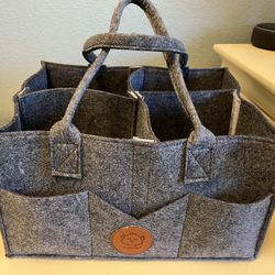 Gray Diaper Caddy 
