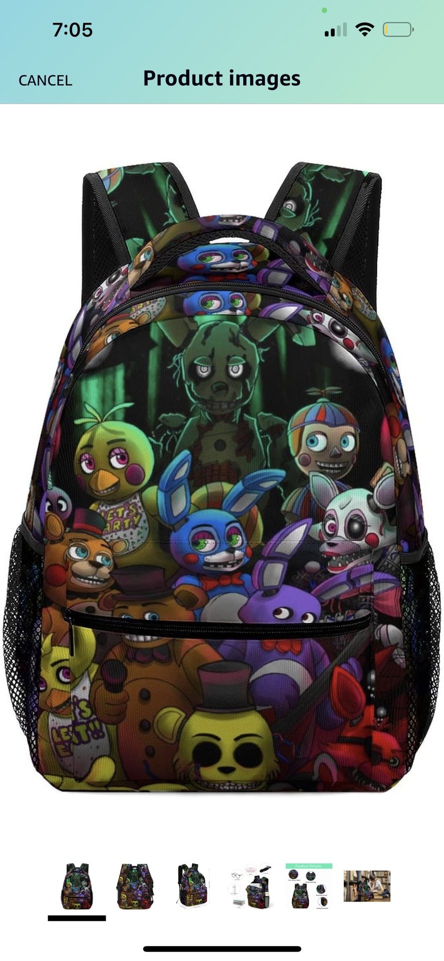 evgor Game Cartoon Bears Backpacks Laptop Backpacks Unisex Travel Lightweight Backpack Casual Bag For Boy Girl 16.5 inch