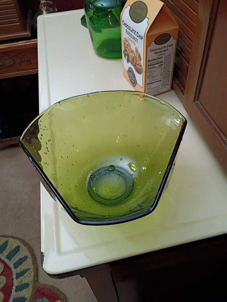 Antique Green Bowl