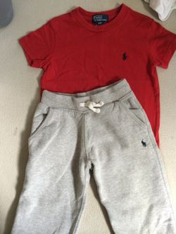 2T Ralph Lauren sweats and T