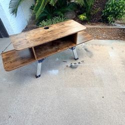 Rustic Wood Floating TV Stand