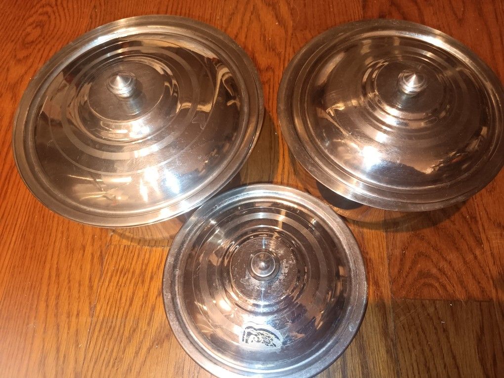 Stainless Steel Cooking Pots with Lids