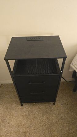 MOVE OUT SALE - Bedside Night Stand W/ power strip (25 Each)