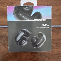 BRAND NEW SEALED Bose Ultra Open-Ear True Wireless Open Earbuds, Black NEW IN BOX - BRAND NEW