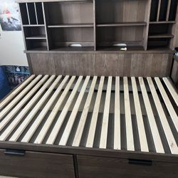 Full Size Bedroom Set W/ Storage, Nightstand  
