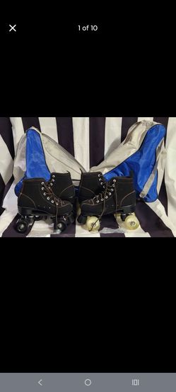 Patines con bolsa para guardar/ Roller skates with carrying case