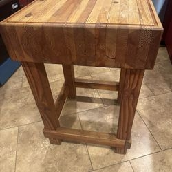 Hand Made Butcher Block Island